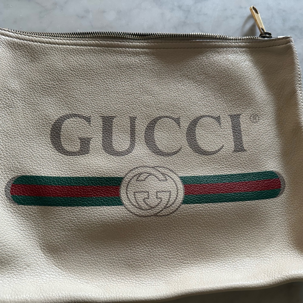 Authentic Gucci white portfolio bag - Picture 3 of 3